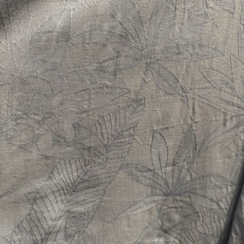 Tommy Bahama Men’s Blue 100% Silk Hawaiian Camp Shirt Floral Jacquard XXL - Picture 11 of 15